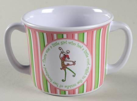 Little Girl with a Curl Melmac/Melamine Child's Mug