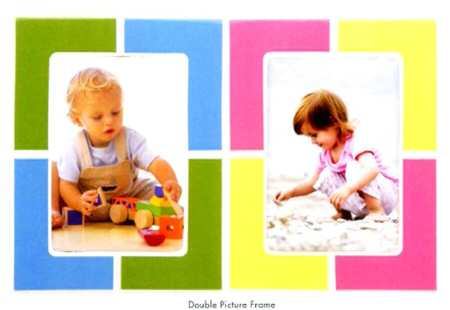 Pitter Patter Double Picture Frame