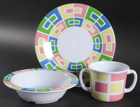 Pitter Patter (3 Piece) Melmac/Melamine Child's Set