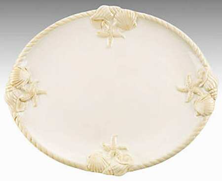 She Sells Seashells 15" Oval Serving Platter