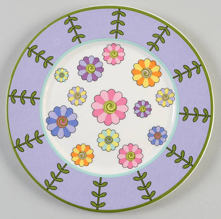 Mary Mary Quite Contrary Salad/Dessert Plate