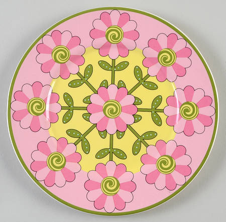 Mary Mary Quite Contrary Salad/Dessert Plate