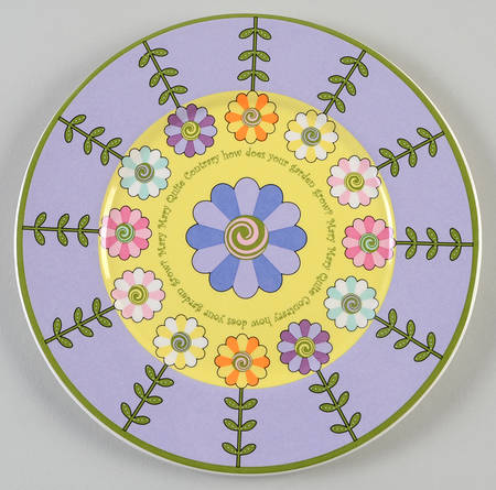 Mary Mary Quite Contrary Salad/Dessert Plate