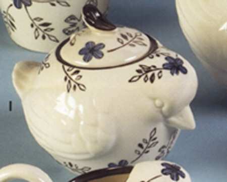 Song Bird Sugar Bowl & Lid
