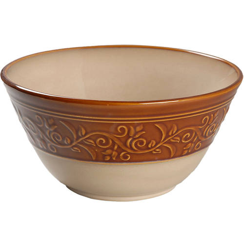 Villa Adriana Tan 9" Round Vegetable Bowl