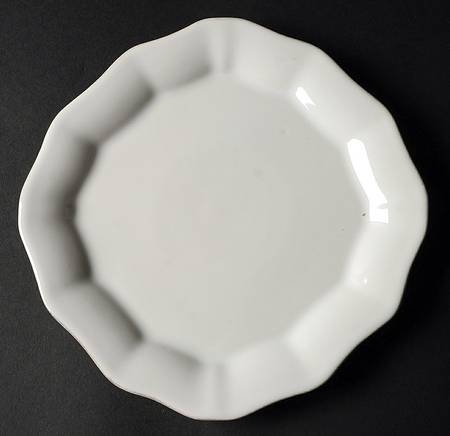 Indico White Salad Plate