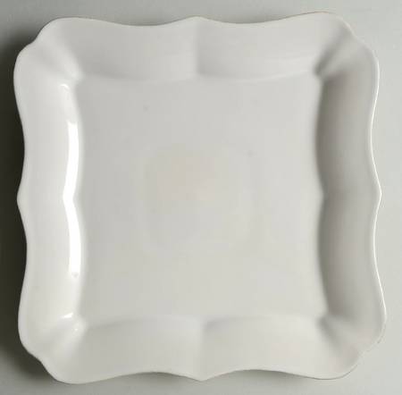 Indico White Square Dinner Plate by Grande Living