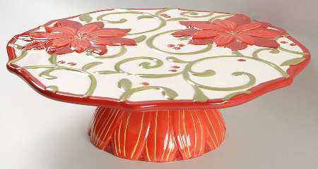 Festive Delight 12" Diameter Pedestal Cake Stand