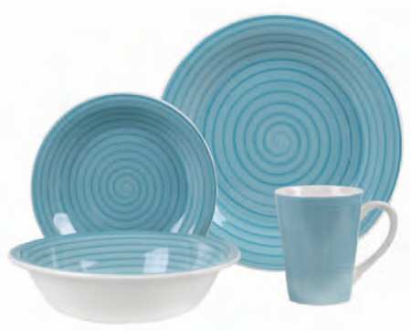 Fresh Swirls Blue by Gibson Designs