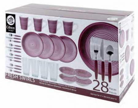 Fresh Swirls Purple Dinner Fork (7 1/2" or Larger)