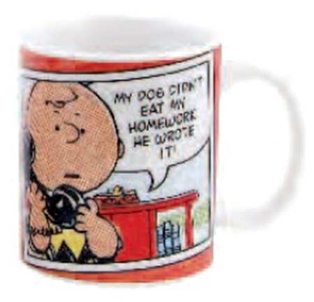 Peanuts Comic Strip Mug
