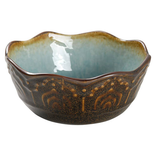 Maison Morocco Turquoise Individual Soup/Salad Bowl