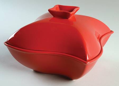Siena 1 Qt Square Covered Casserole with Ceramic Lid