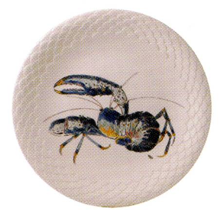 Grand Crustaces (Embossed Scale Border) Dinner Plate