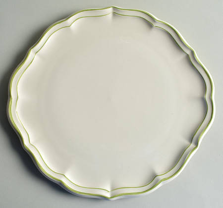 Filets Vert (GREEN) Cake Plate