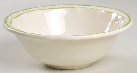 Filets Vert (GREEN) Large Soup/Cereal Bowl