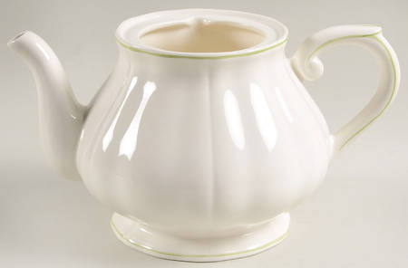 Filets Vert (GREEN) Teapot No Lid
