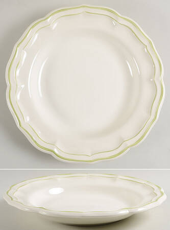 Filets Vert (GREEN) 12" Deep Round Platter