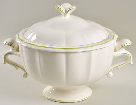 Filets Vert (GREEN) Tureen &  Lid