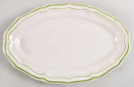 Filets Vert (GREEN) 16" Oval Serving Platter