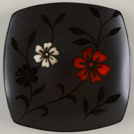 Evening Blossom Square Salad/Dessert Plate