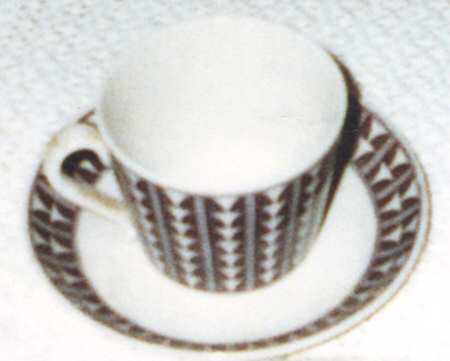 GEF4 Flat Demitasse Cup & Saucer Set