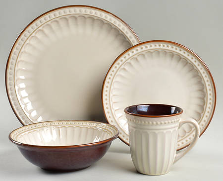 Braedon Cream 4 Piece Place Setting