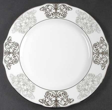 Grisaille Silver Salad Plate