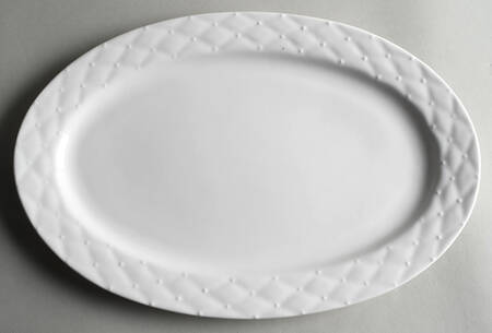 Diamonds & Pearls 14" Oval Serving Platter