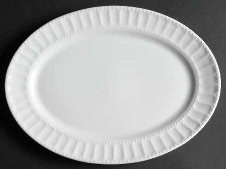 Regalia Gray 14" Oval Serving Platter