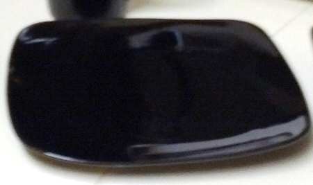 Ducette Black Salad Plate