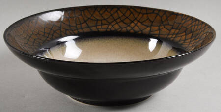 Option Crackle Rim Soup Bowl