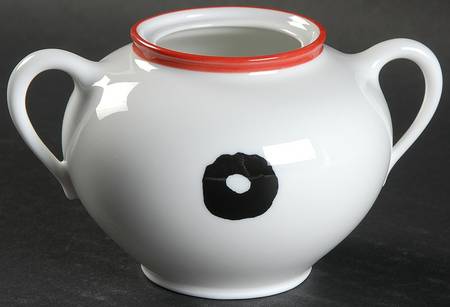 Fil Rouge Sugar Bowl No Lid