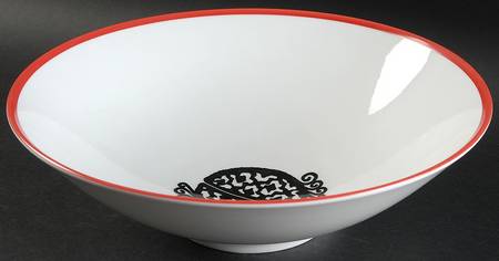 Fil Rouge 10" Round Serving Bowl