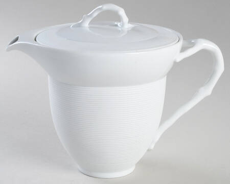 Galatea Bianco White Tea/Coffee Pot & Lid