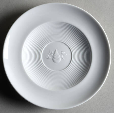 Galatea Bianco White Saucer for Oversized Cup by Ginori 1735