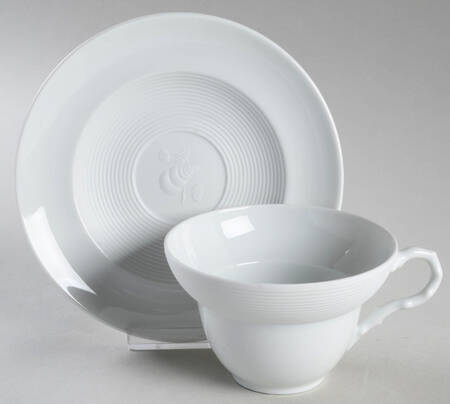 Galatea Bianco White Oversized Cup & Saucer Set