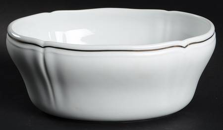 Pure White 10" Oval Serving Salad Bowl