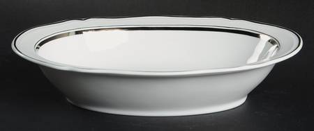 Pure White 10" Oval Vegetable Bowl