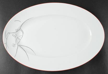 Gente Di Montparnasse 15" Oval Serving Platter