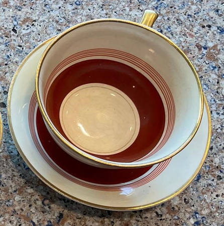 Sunrise Flat Cup & Saucer Set