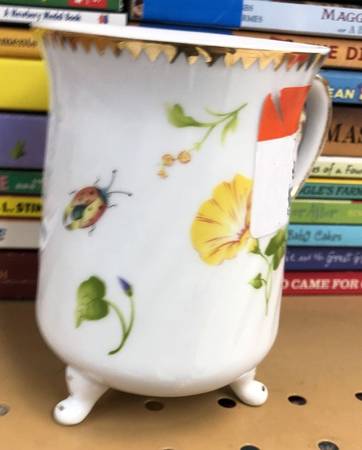 Morning Glory Footed Mug