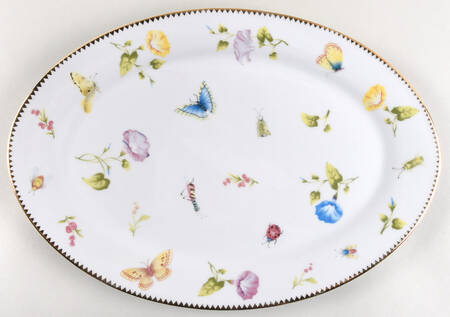 Morning Glory 14" Oval Serving Platter
