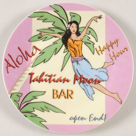 Tahitian Moon Salad Plate