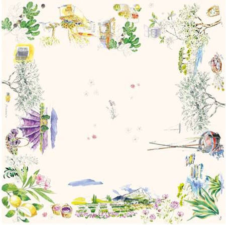 Provence 47" Square Tablecloth