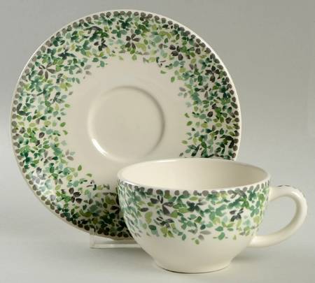 Songe Flat Cup & Saucer Set