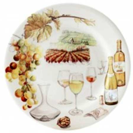 Bouquet Wine Salad/Dessert Plate