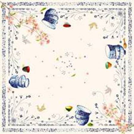 Teatime 47" Square Tablecloth