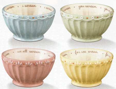 Just Desserts Individual Ice Cream/Dip Bowl