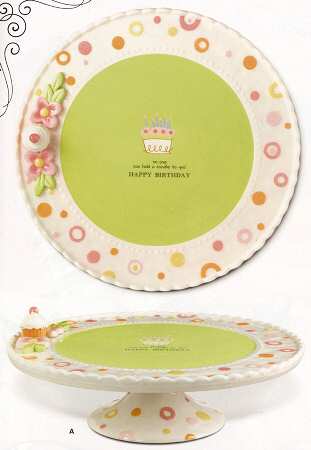 Sweet Soiree 12" Diameter Pedestal Cake Stand